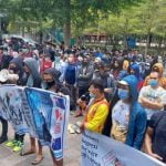 اعتراض پناهجویان در اندونزی به وضعیت نامعلومشان
