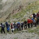 صعود کوهنوردان ایرانی و افغانستانی به "قلعه دختر" تهران