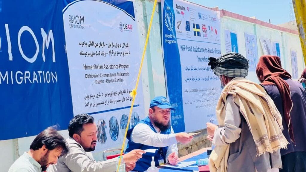 امدادرسانی سازمان بین‌المللی مهاجرت به حدود ۲۰۰ هزار افغان در بیش از یک سال