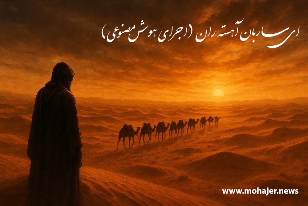 آهنگ ای ساربان آهسته ران - اجرای هوش مصنوعی