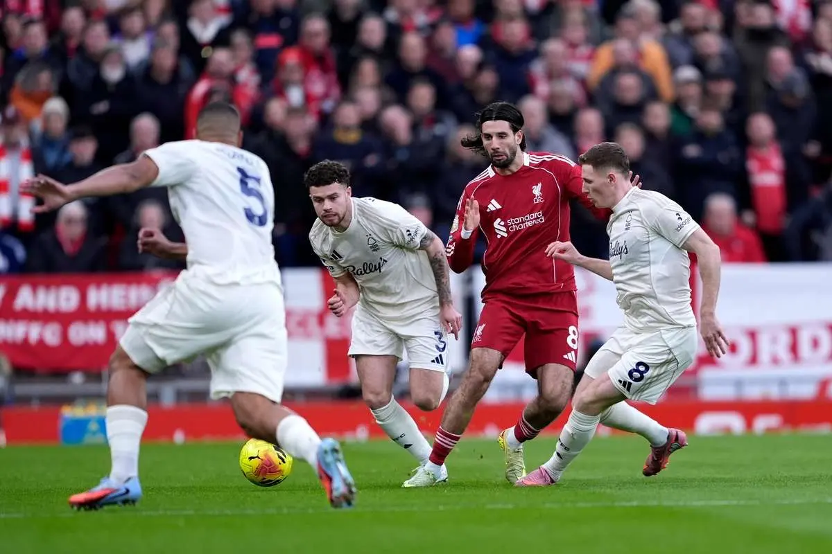 شکست سنگین لیورپول مقابل ناتینگهام فارست در لیگ برتر انگلیس