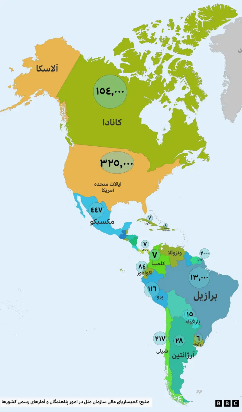 روز جهانی مهاجران؛ حضور گسترده افغانها در پنج قاره جهان 5 جمعیت افغانها در قاره آمریکا؛ از کانادا تا آٰرژانتین
