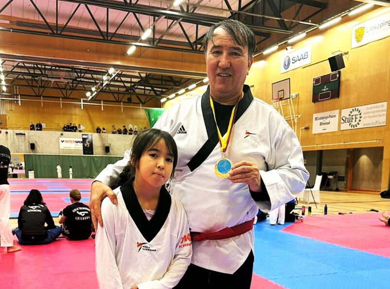 مدال طلای پاراتکواندو سوئد ۲۰۲۵ به محمدحسین مرادی ورزشکار افغان رسید