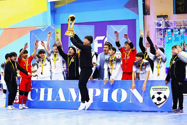 قهرمانی تیم دلاورزاده دره ترکمن در لیگ برتر فوتسال کابل ۱۴۰۴؛ خداداد رمضانی بهترین بازیکن فصل شد